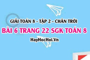 Bài 6 trang 22 Toán 8 Tập 2 Chân trời sáng tạo